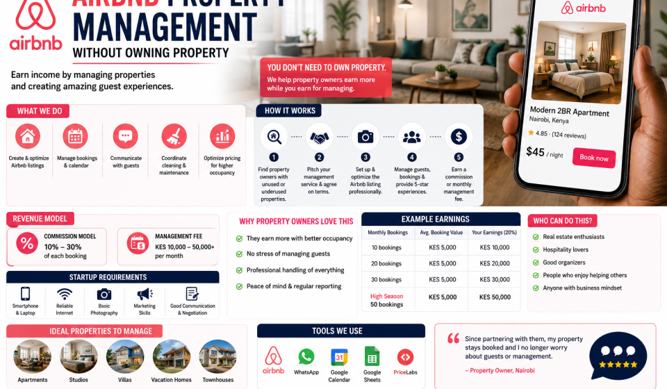 How to Start an Airbnb Property Management Business Without Owning Property